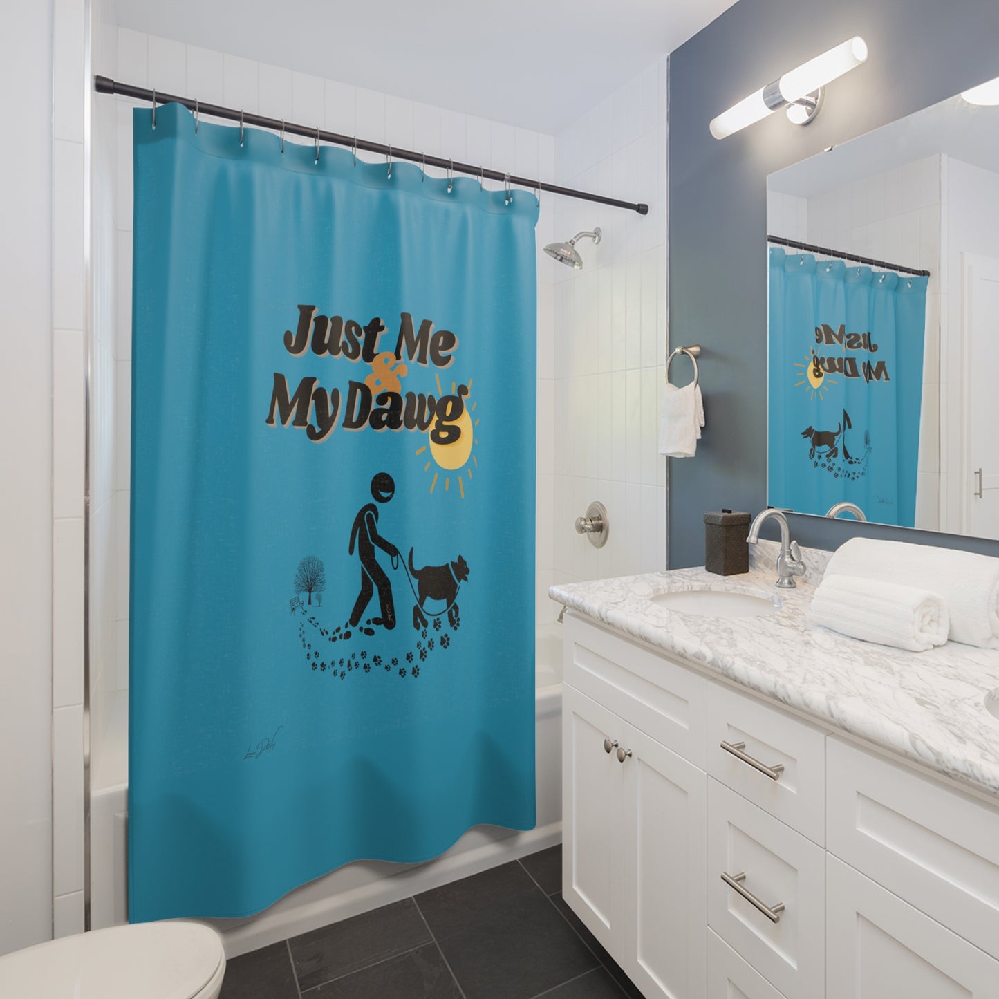 (Just Me & My Dawg) Shower Curtain