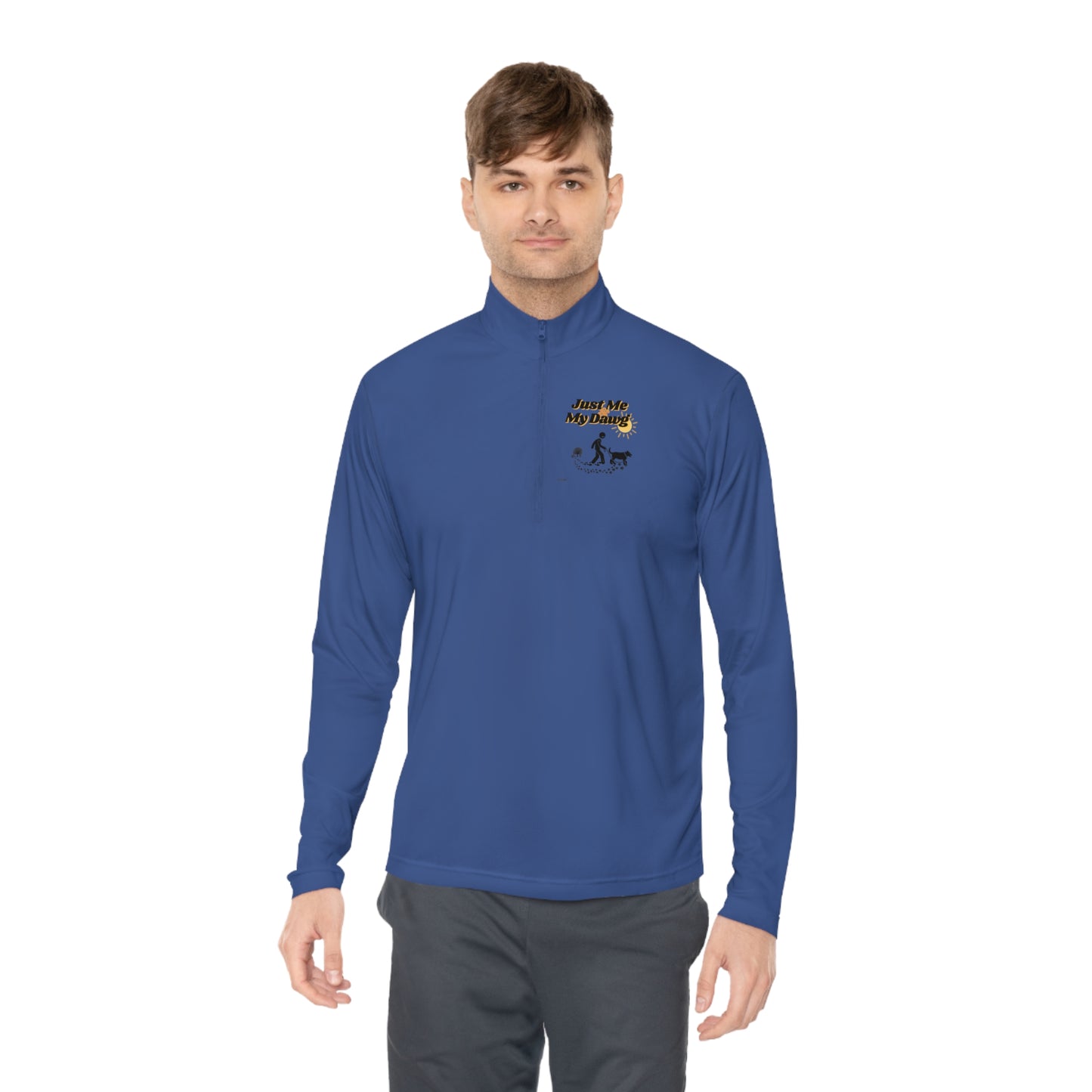 Men's (Just Me & My Dawg) Quarter-Zip Pullover