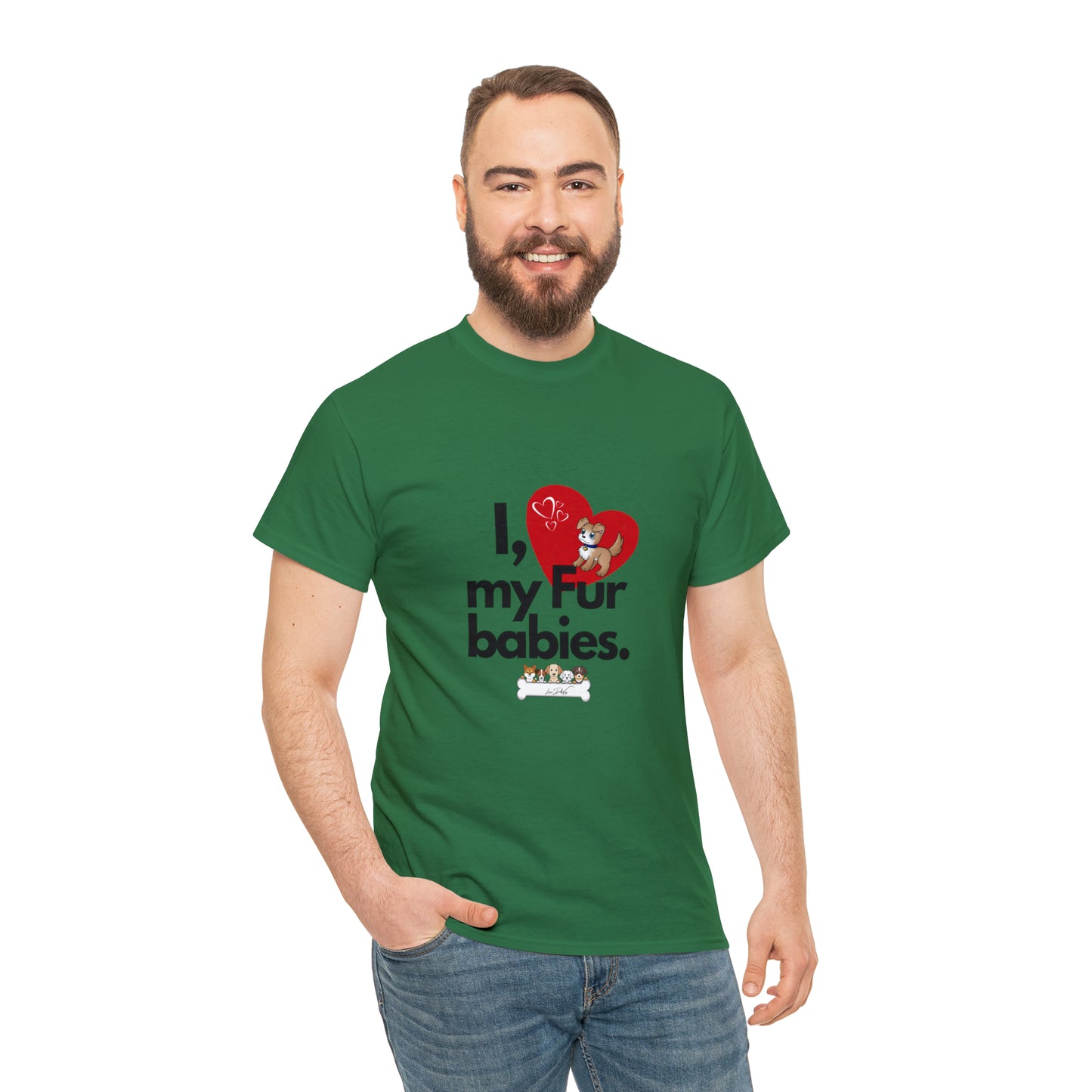 Men's (I Love My Fur Babies) Cotton Tee
