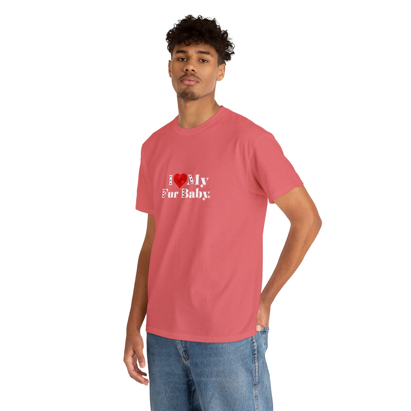 Men's (I Love My Fur Baby) Cotton Tee