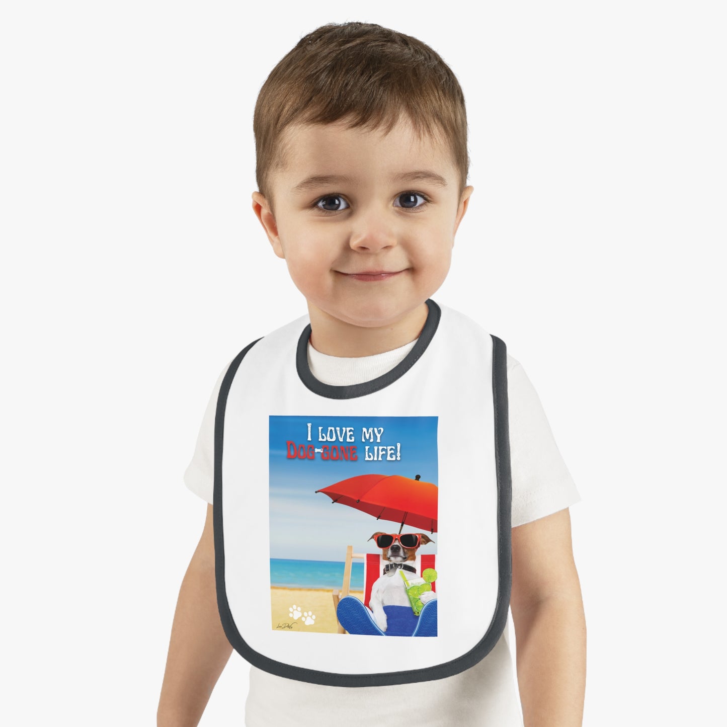Baby (I Love My Dog-Gone Life) Jersey Bib