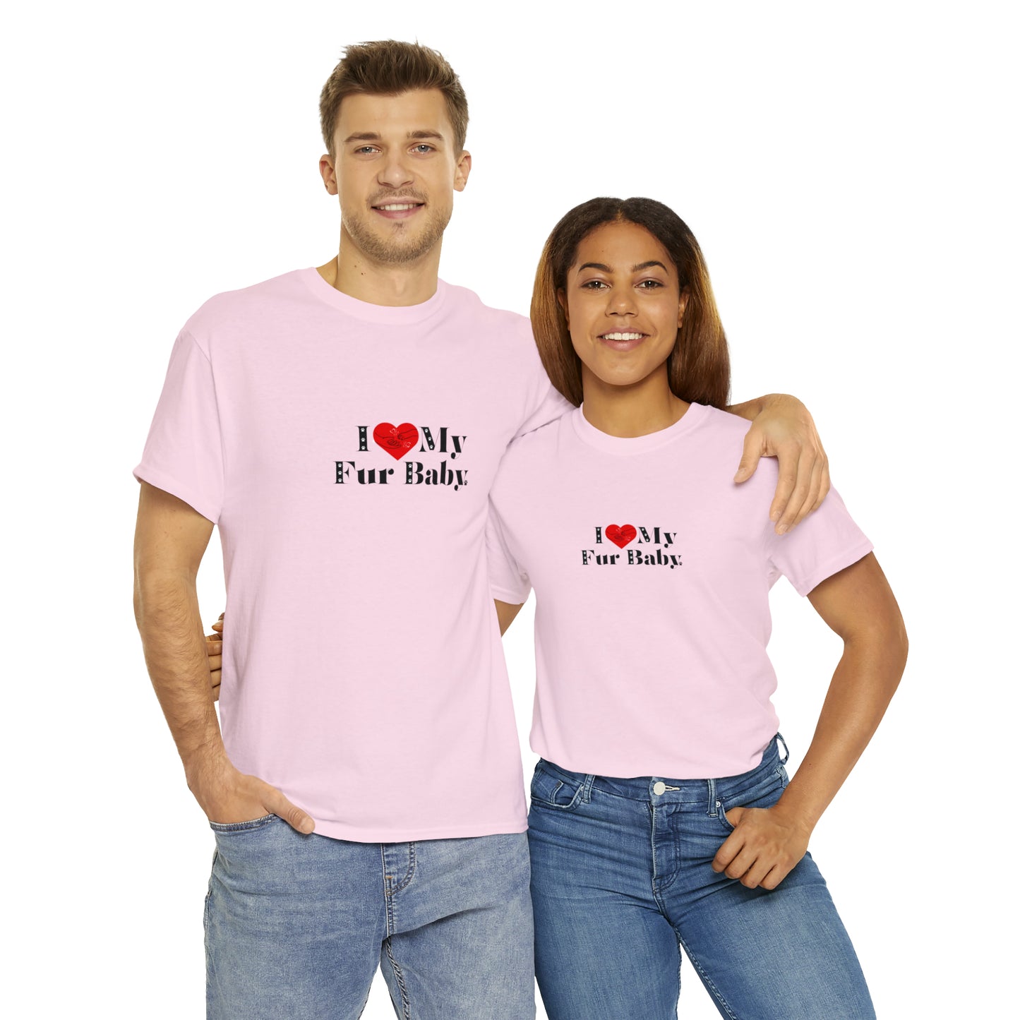 Men's (I Love My Fur Baby) Cotton Tee
