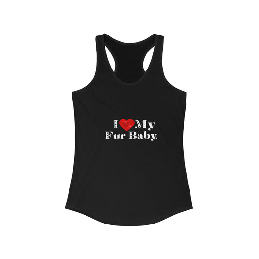 Women's (I Love My Fur Baby) Racerback Tank