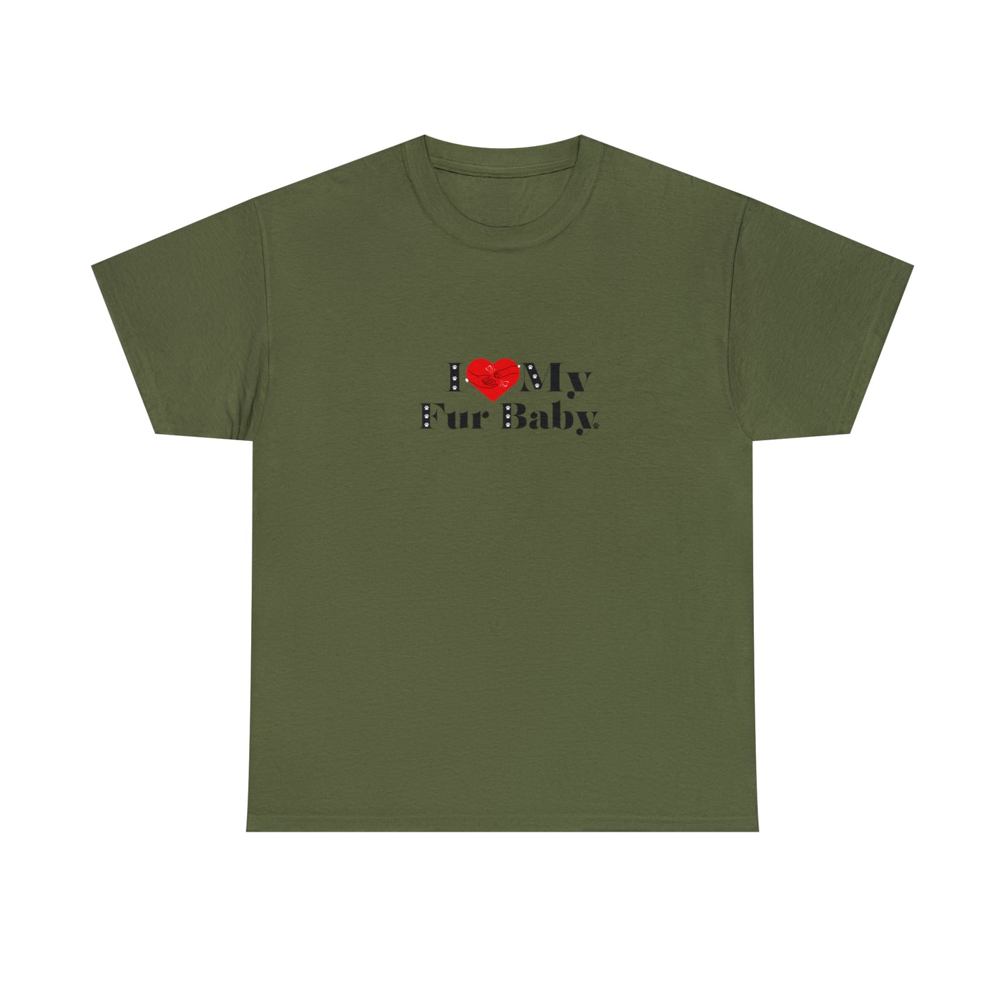 Men's (I Love My Fur Baby) Cotton Tee