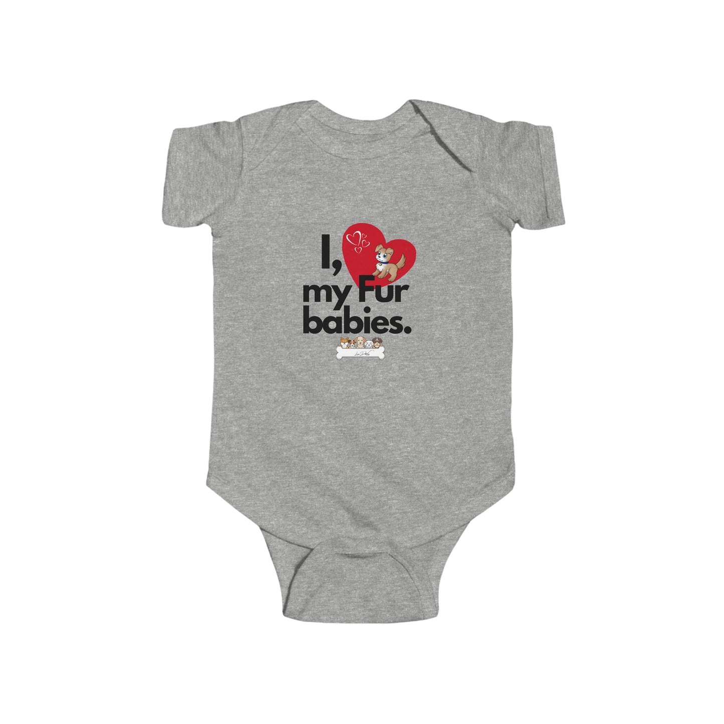 Infant (I Love My Fur Babies) Jersey Bodysuit