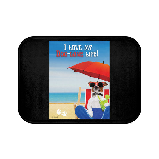 Bath Mat (I Love my Dog-Gone Life)