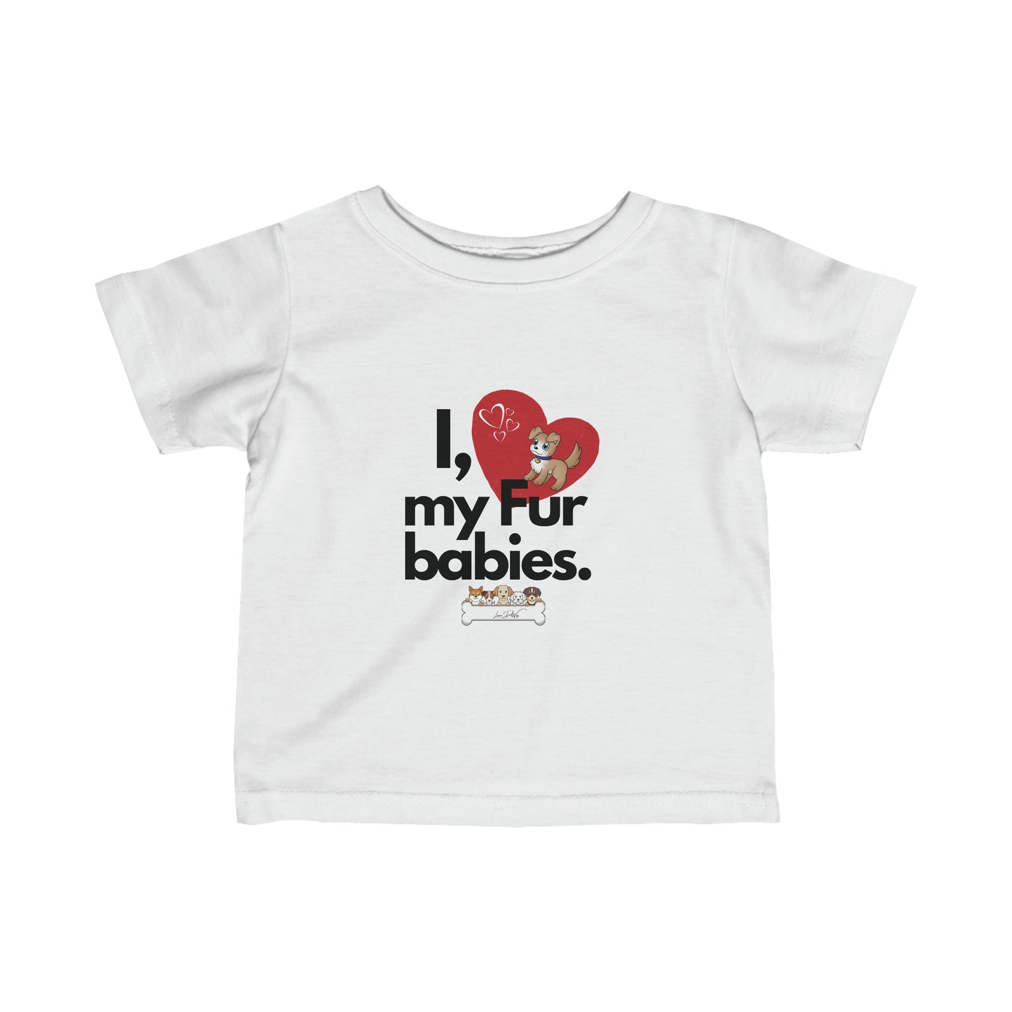 Toddler/Baby (I Love My Fur Babies) Jersey Tee