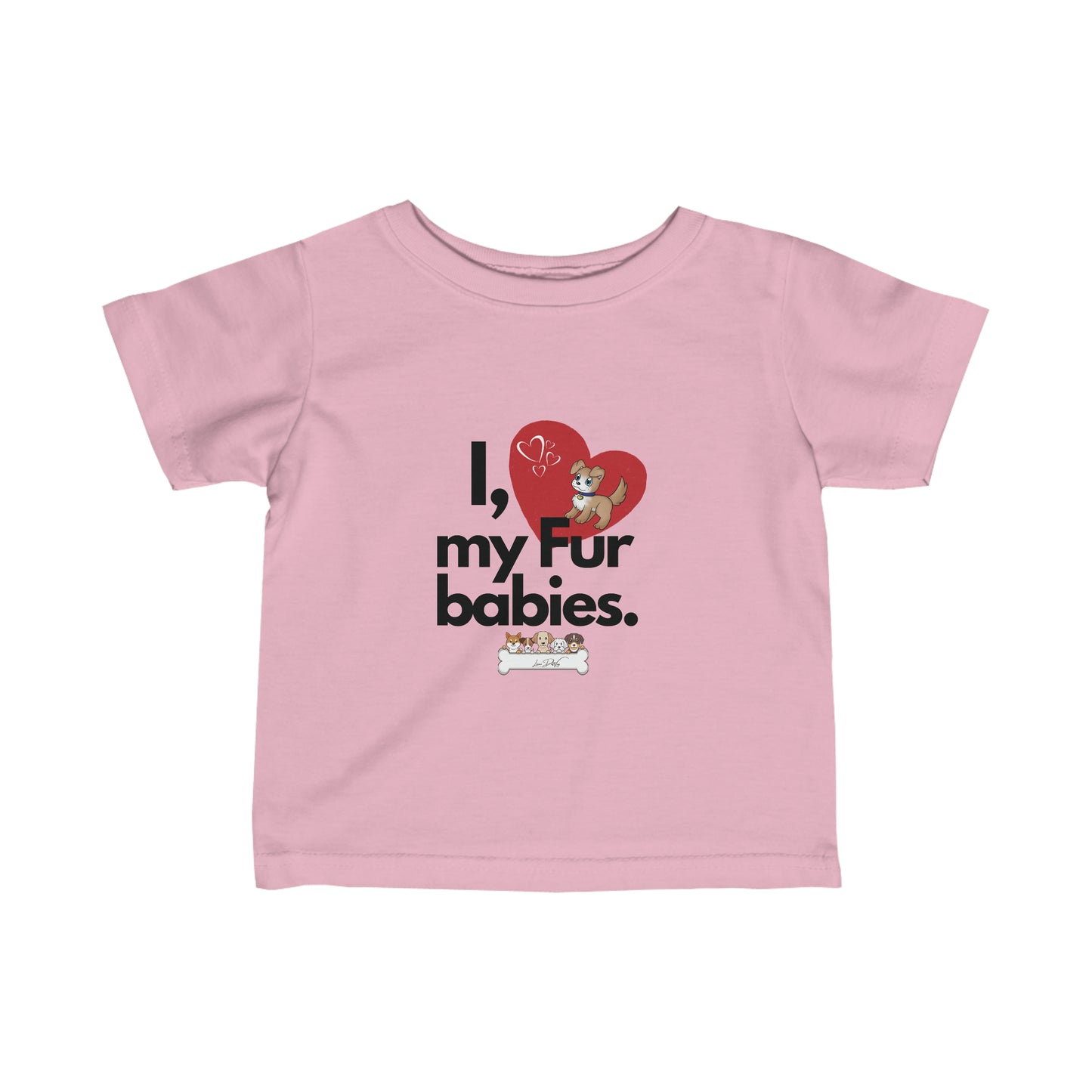Toddler/Baby (I Love My Fur Babies) Jersey Tee