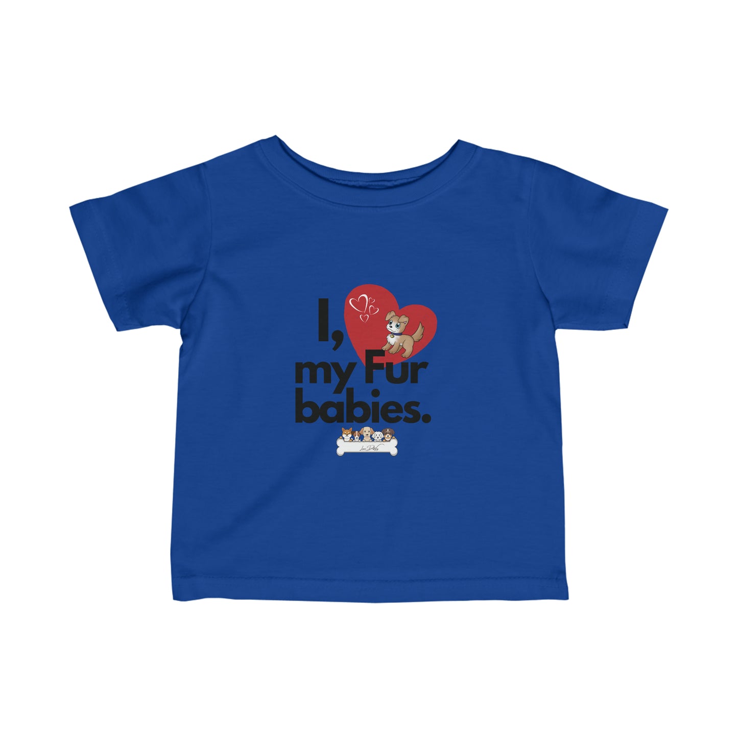 Toddler/Baby (I Love My Fur Babies) Jersey Tee