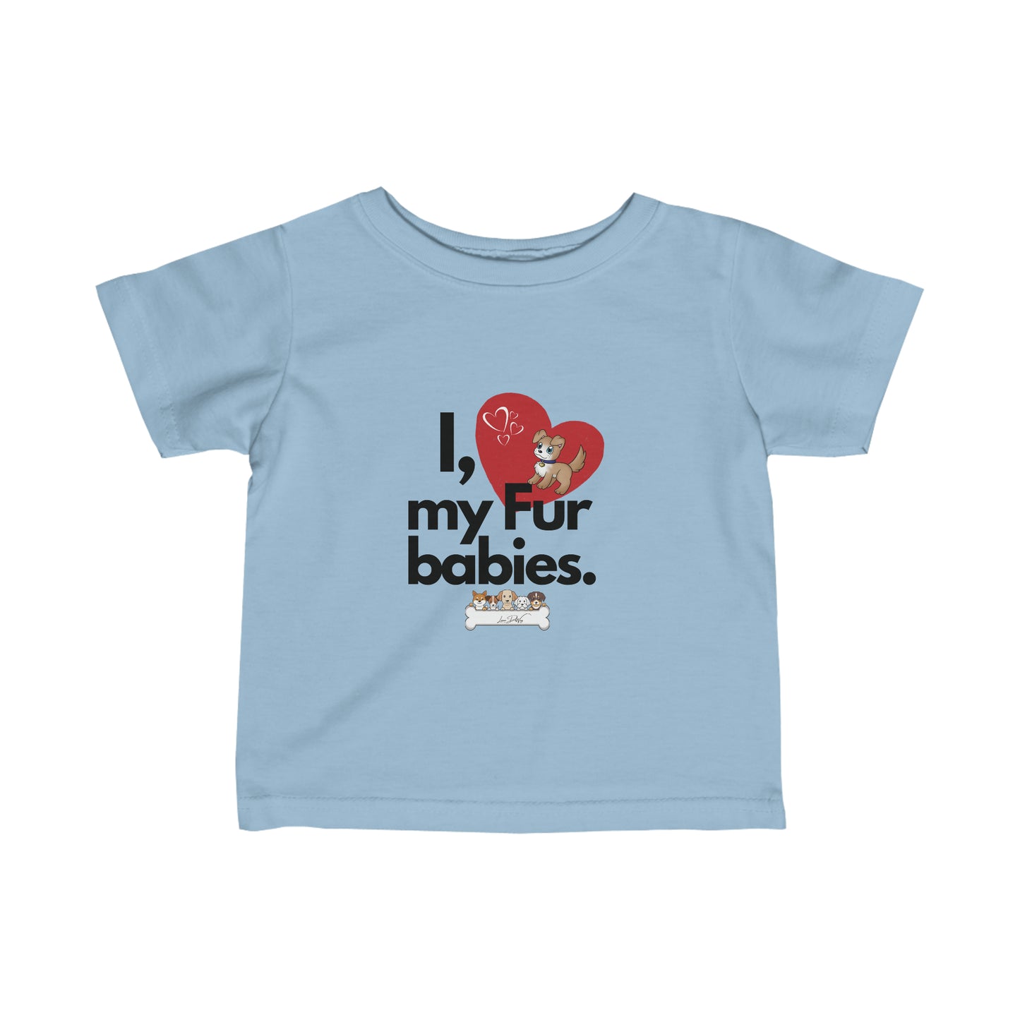 Toddler/Baby (I Love My Fur Babies) Jersey Tee