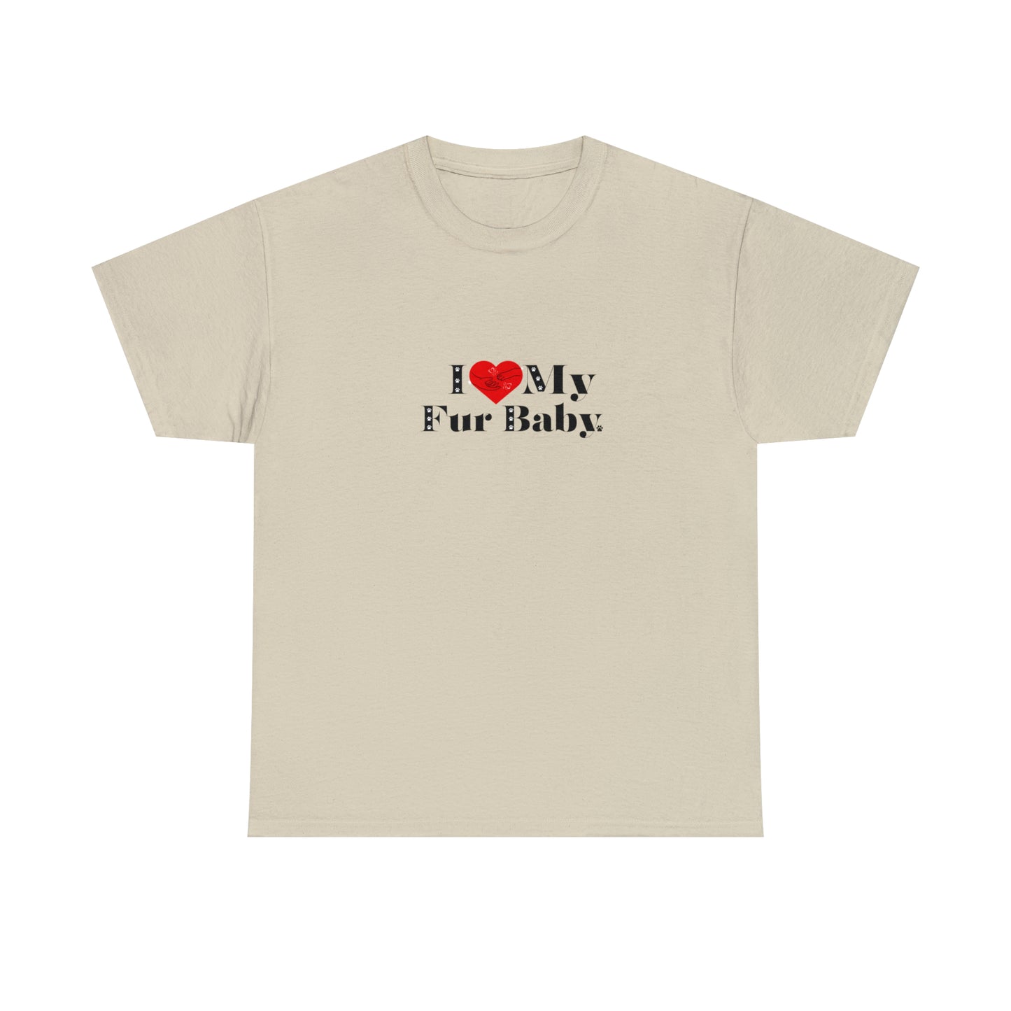 Men's (I Love My Fur Baby) Cotton Tee