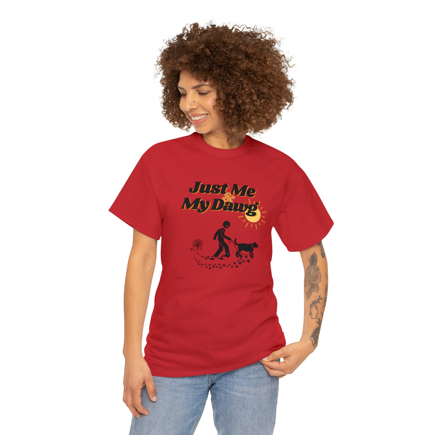 Women's (Just Me & My Dawg) Cotton Tee