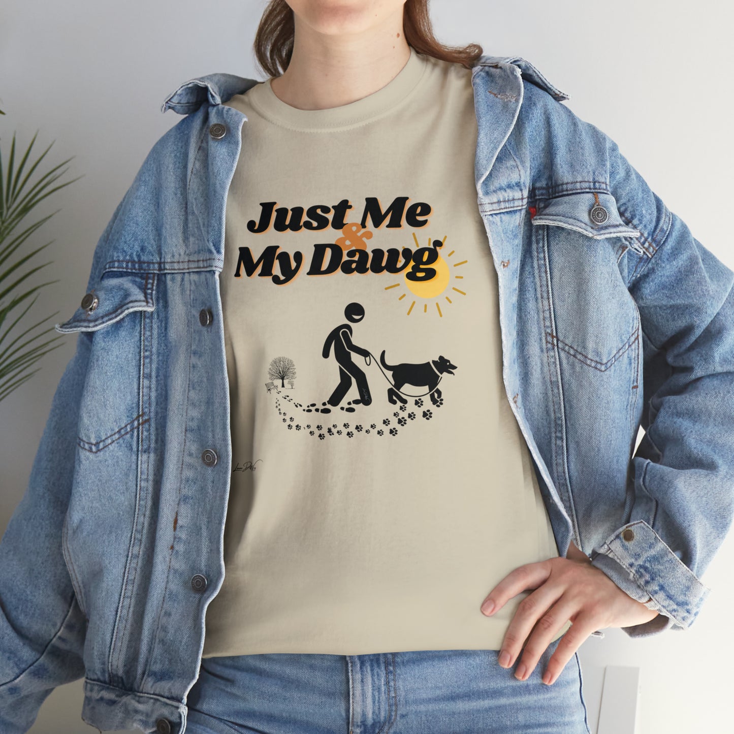 Women's (Just Me & My Dawg) Cotton Tee
