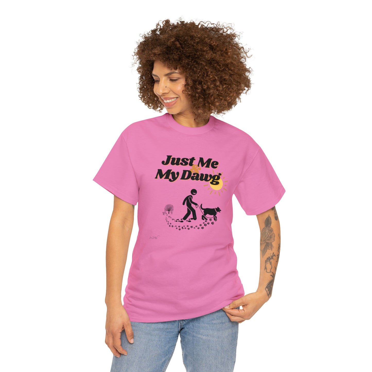 Women's (Just Me & My Dawg) Cotton Tee