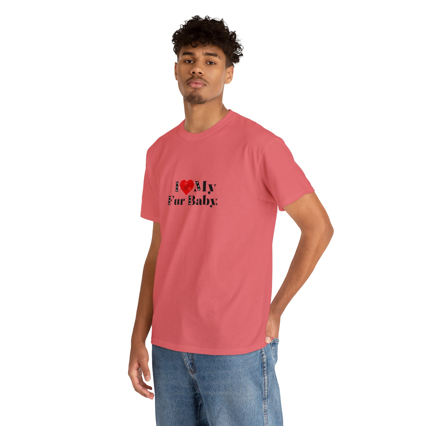 Men's (I Love My Fur Baby) Cotton Tee