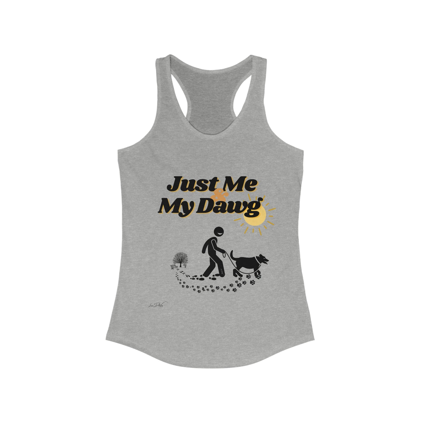Women's (Just Me & My Dog) Racerbank Tank