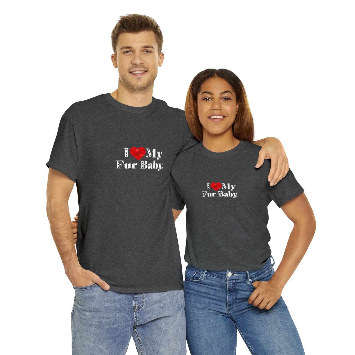 Men's (I Love My Fur Baby) Cotton Tee