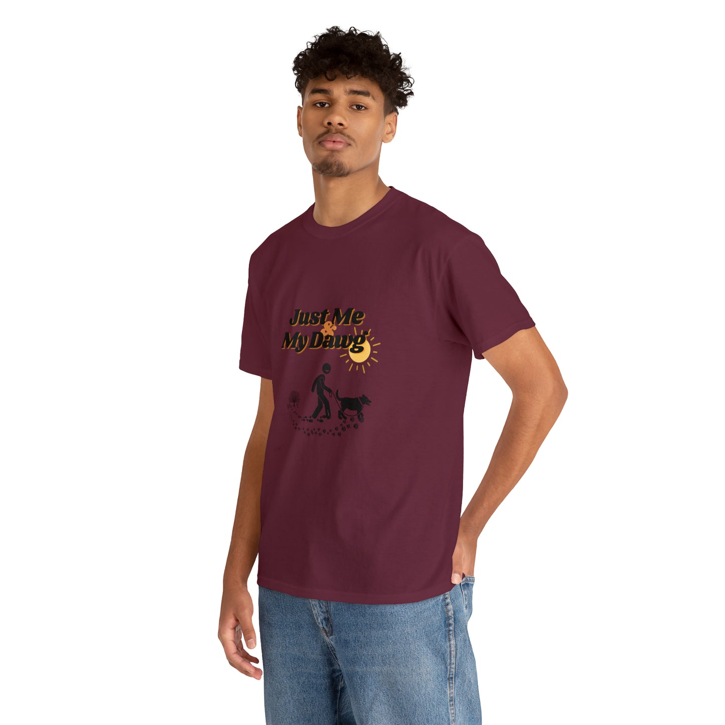 Men's (Just Me & My Dawg) Heavy Cotton Tee