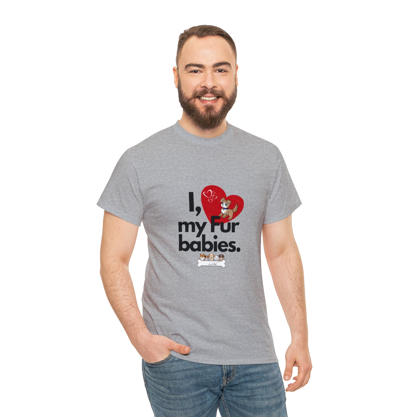 Men's (I Love My Fur Babies) Cotton Tee