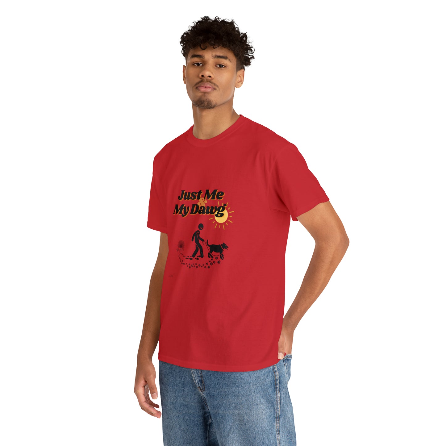 Men's (Just Me & My Dawg) Heavy Cotton Tee