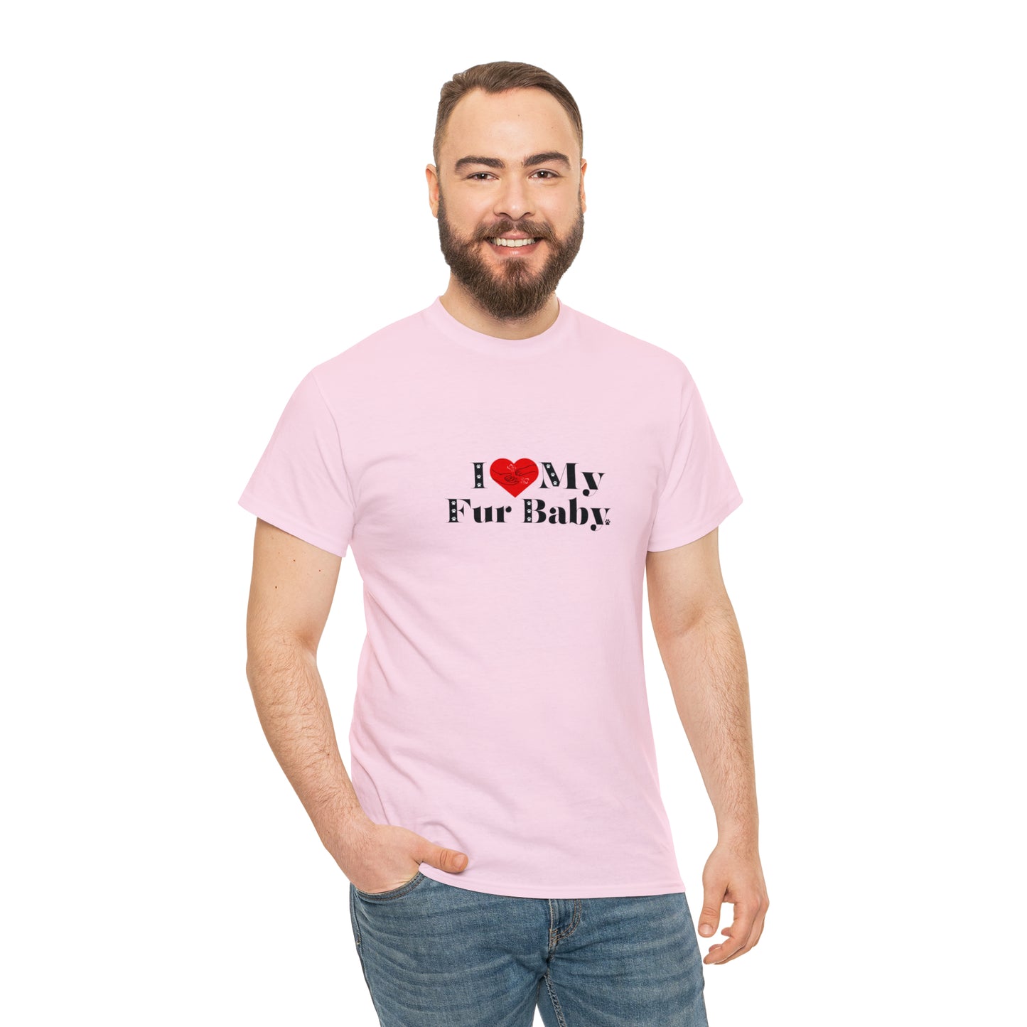 Men's (I Love My Fur Baby) Cotton Tee