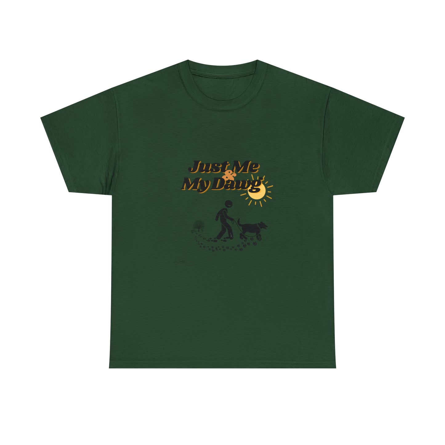 Men's (Just Me & My Dawg) Heavy Cotton Tee