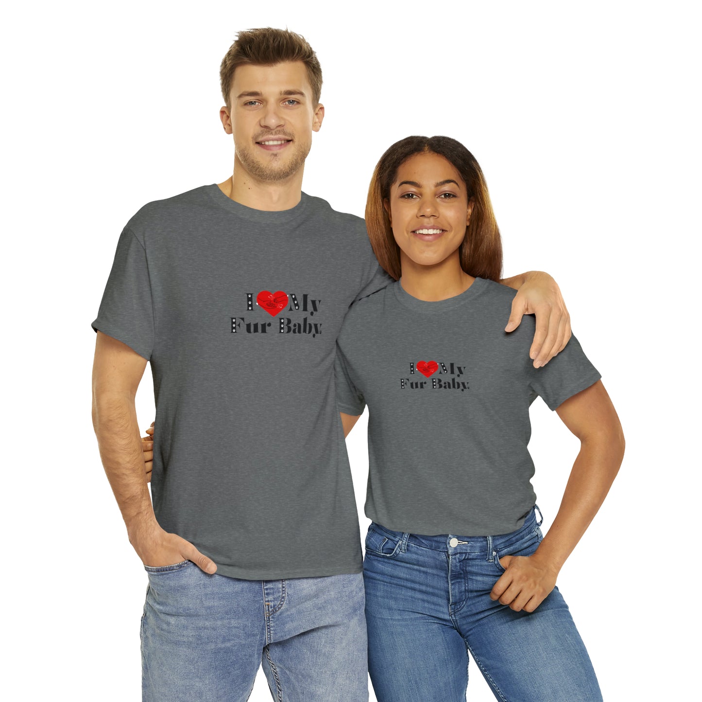 Men's (I Love My Fur Baby) Cotton Tee
