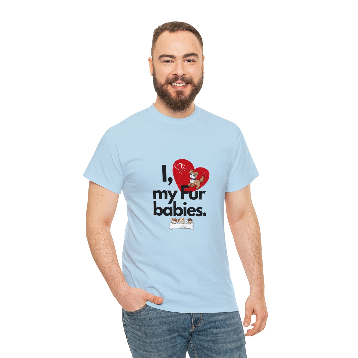 Men's (I Love My Fur Babies) Cotton Tee