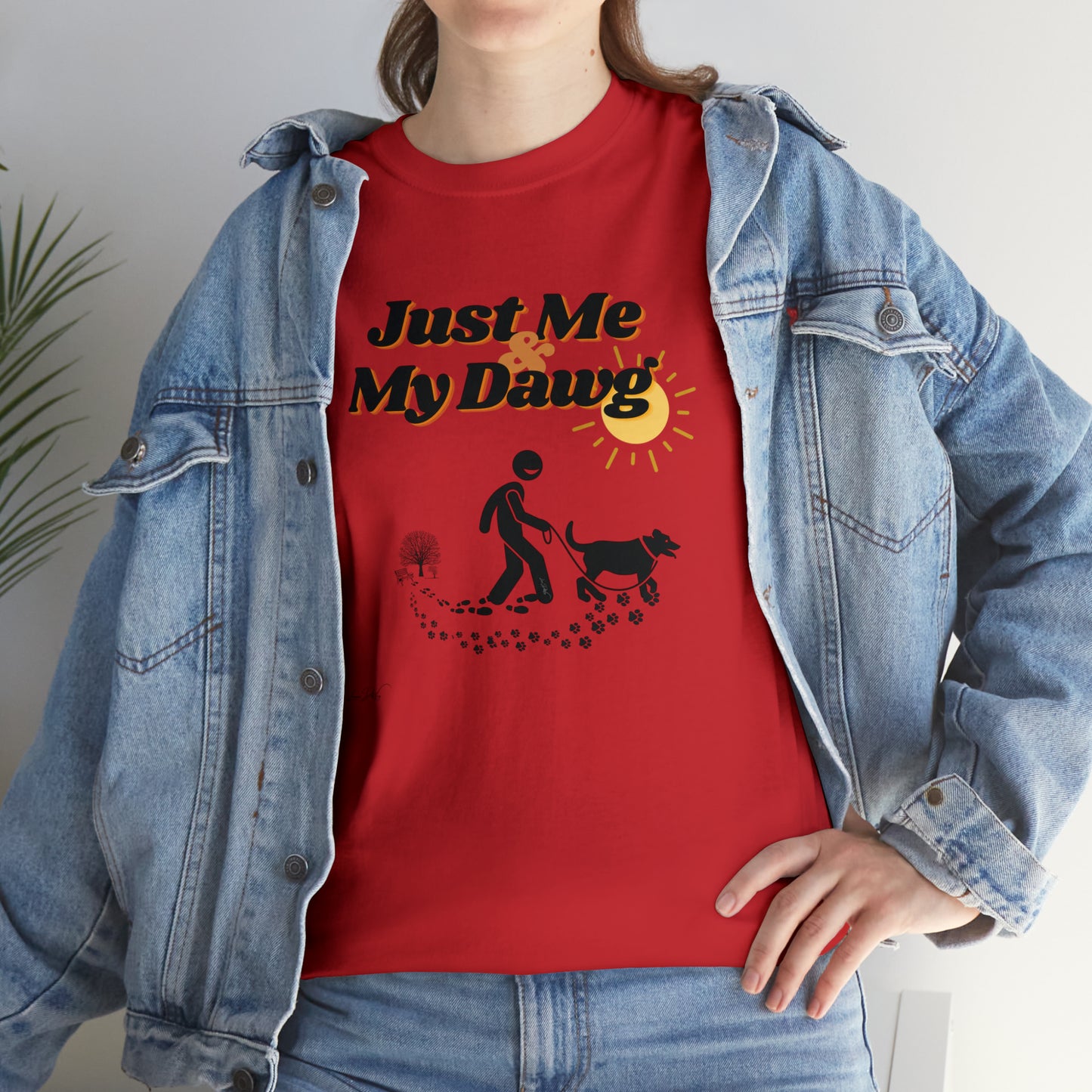 Women's (Just Me & My Dawg) Cotton Tee