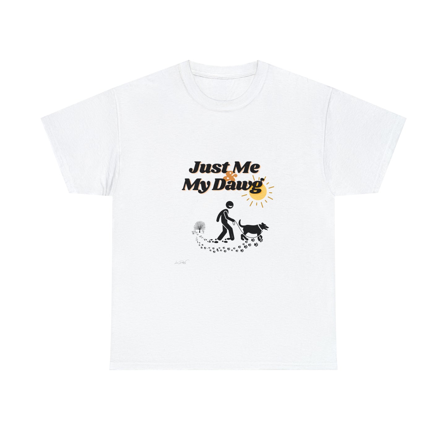 Men's (Just Me & My Dawg) Heavy Cotton Tee