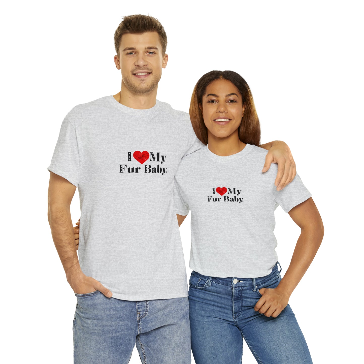 Men's (I Love My Fur Baby) Cotton Tee