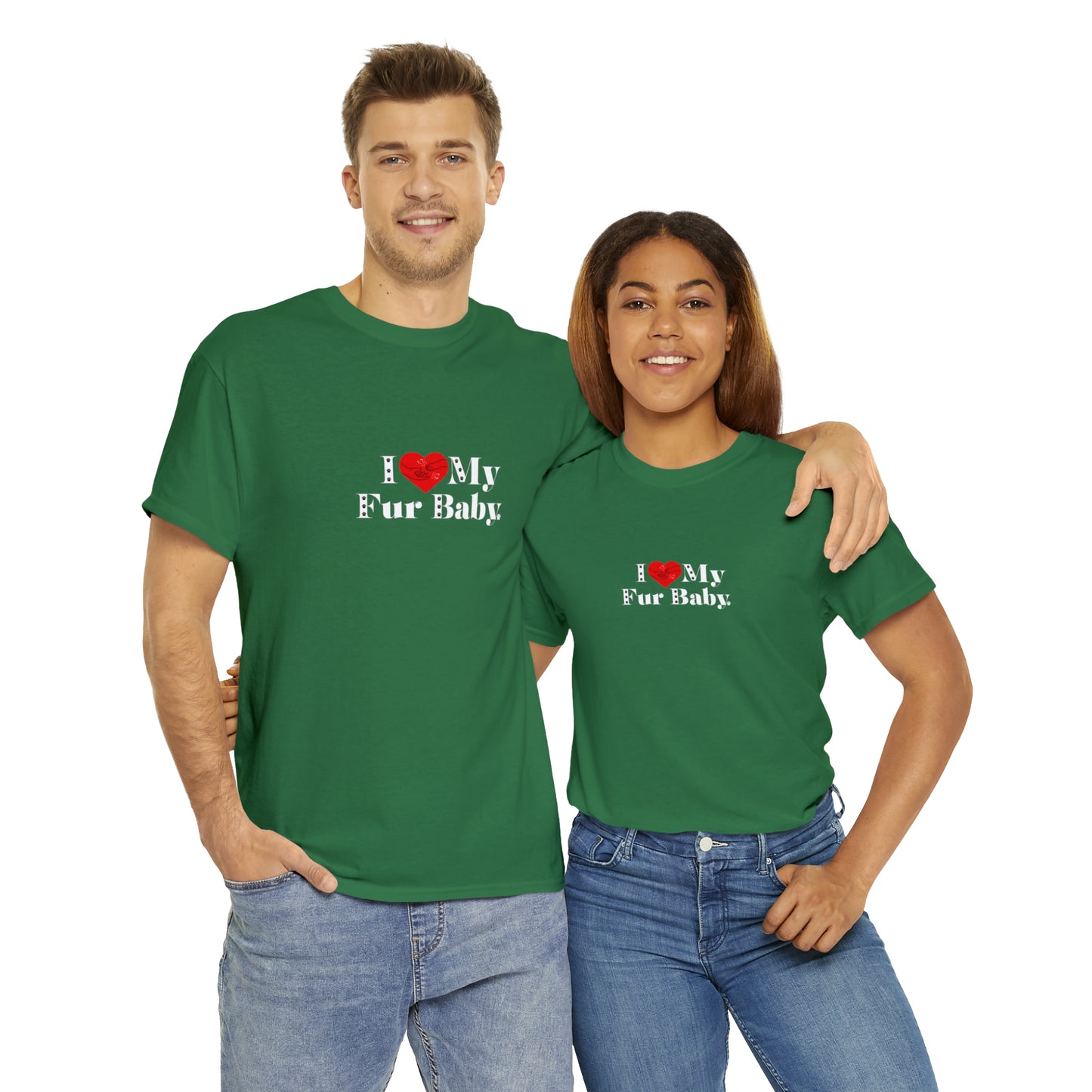 Men's (I Love My Fur Baby) Cotton Tee