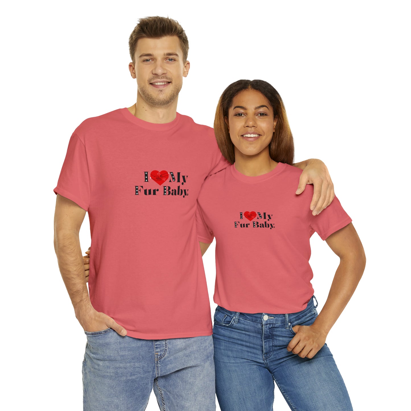 Men's (I Love My Fur Baby) Cotton Tee