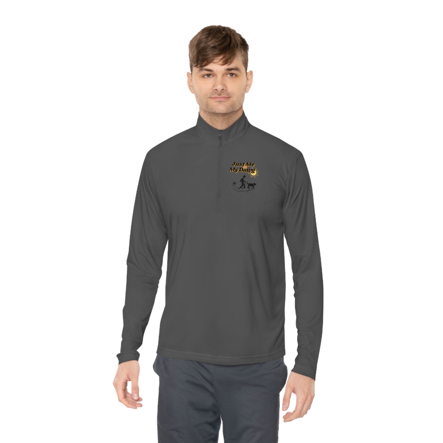 Men's (Just Me & My Dawg) Quarter-Zip Pullover