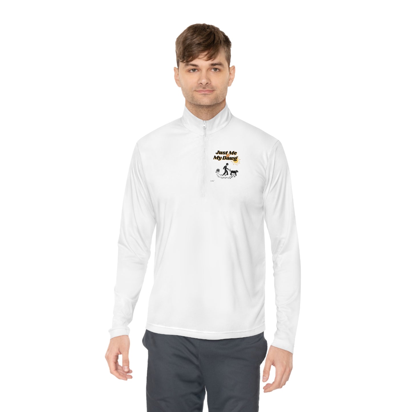 Men's (Just Me & My Dawg) Quarter-Zip Pullover