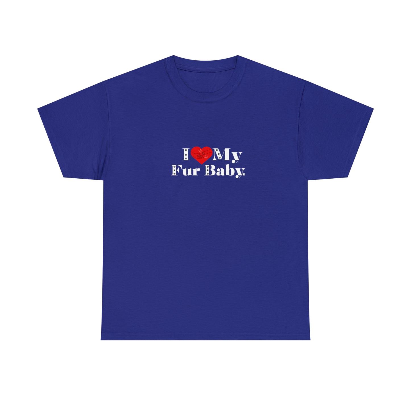 Men's (I Love My Fur Baby) Cotton Tee