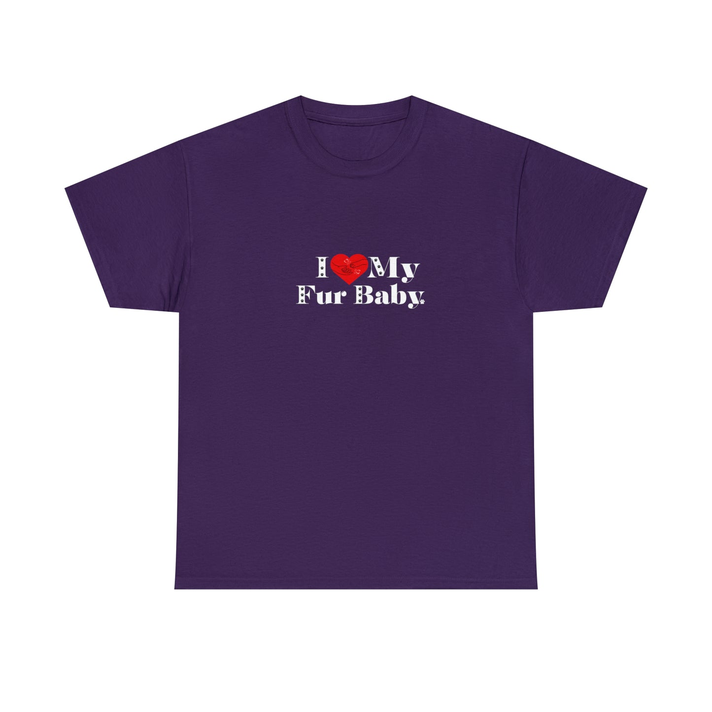 Men's (I Love My Fur Baby) Cotton Tee