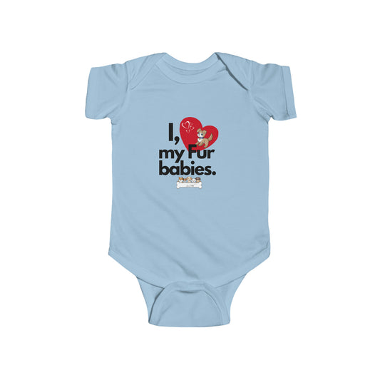 Infant (I Love My Fur Babies) Jersey Bodysuit