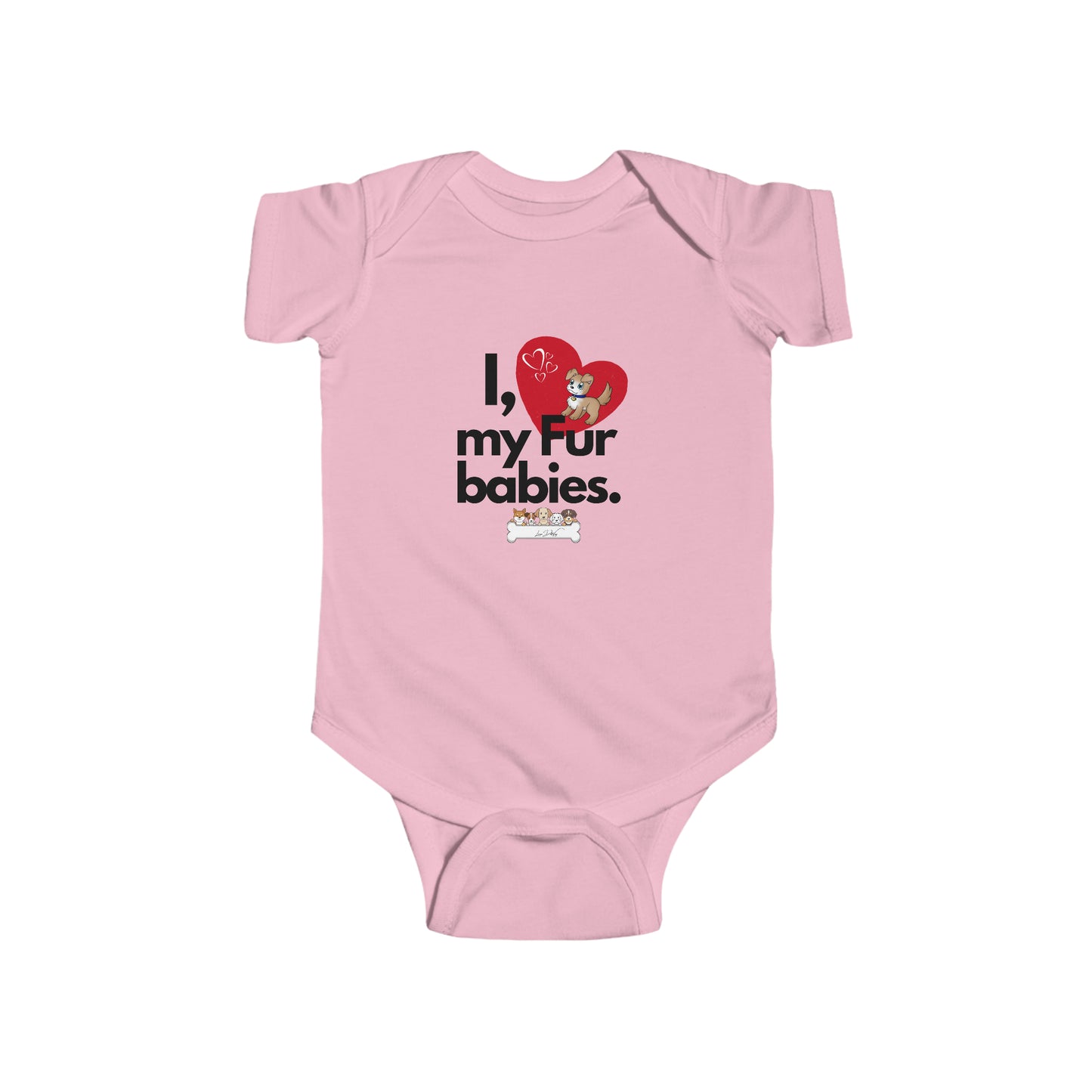 Infant (I Love My Fur Babies) Jersey Bodysuit