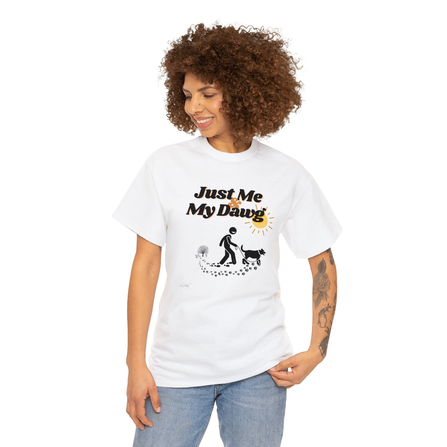 Women's (Just Me & My Dawg) Cotton Tee