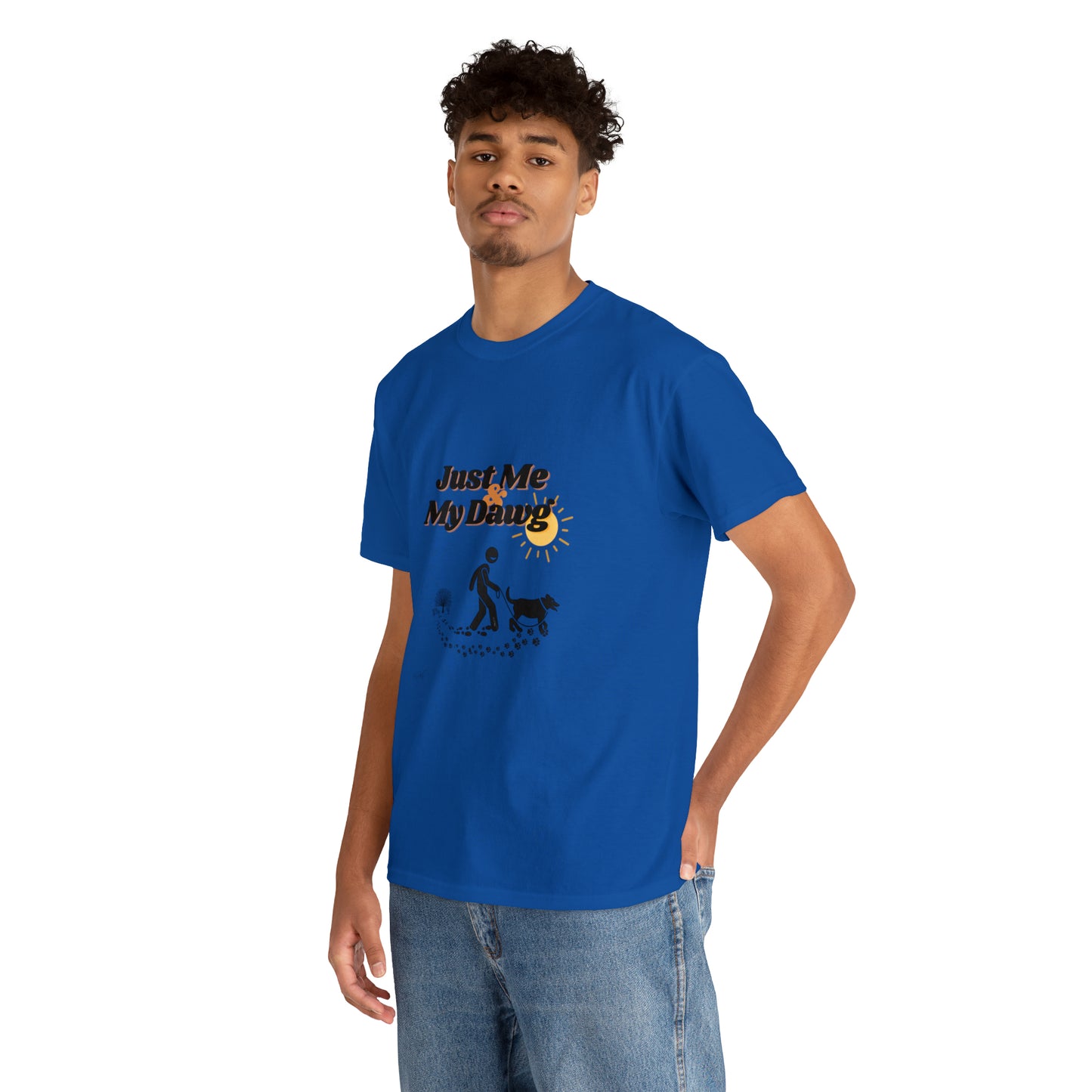 Men's (Just Me & My Dawg) Heavy Cotton Tee