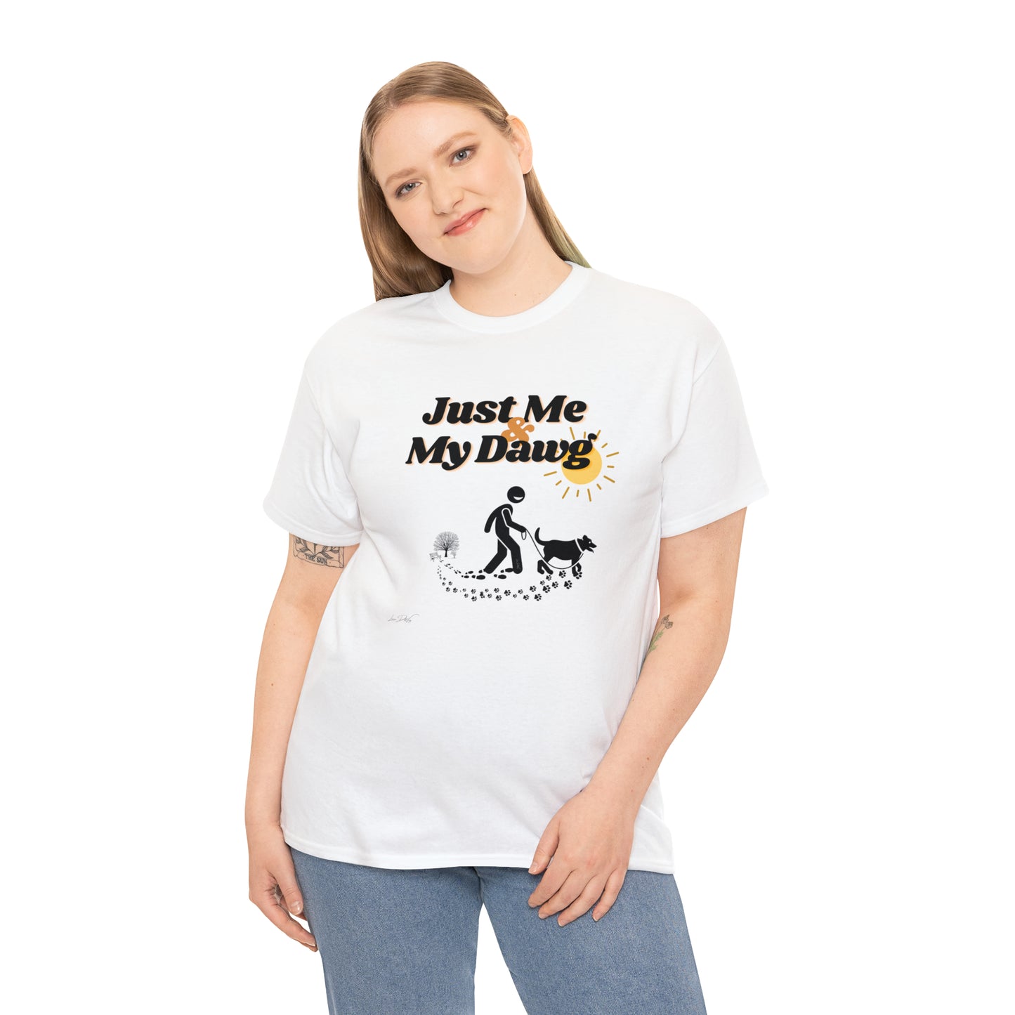 Women's (Just Me & My Dawg) Cotton Tee