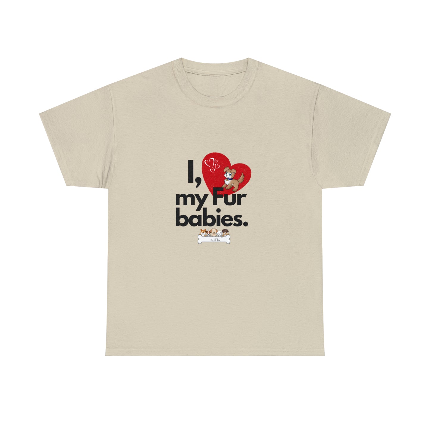 Men's (I Love My Fur Babies) Cotton Tee