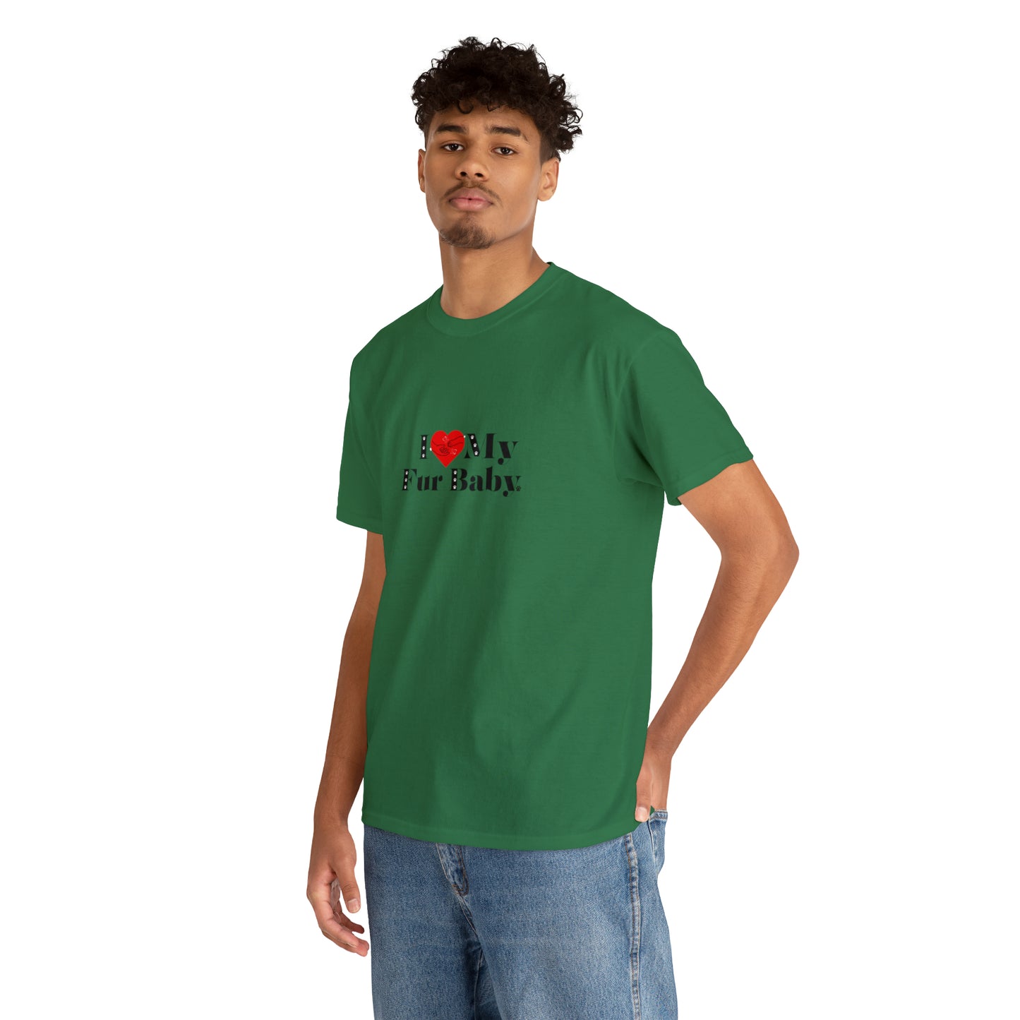 Men's (I Love My Fur Baby) Cotton Tee