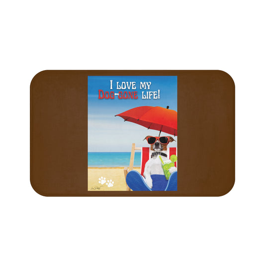 Bath Mat (I Love my Dog-Gone Life)