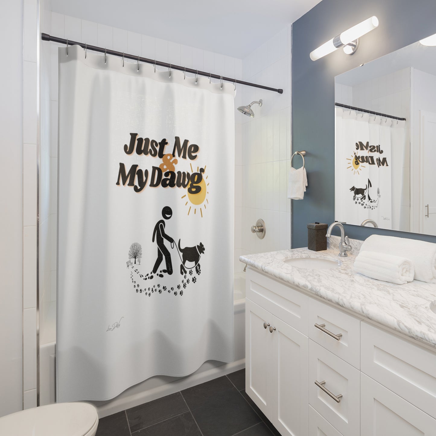 (Just Me & My Dawg) Shower Curtain