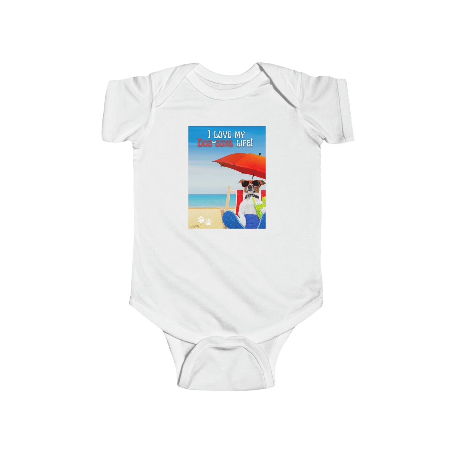 Infant (II Love My Dog-Gone Life) Jersey Bodysuit