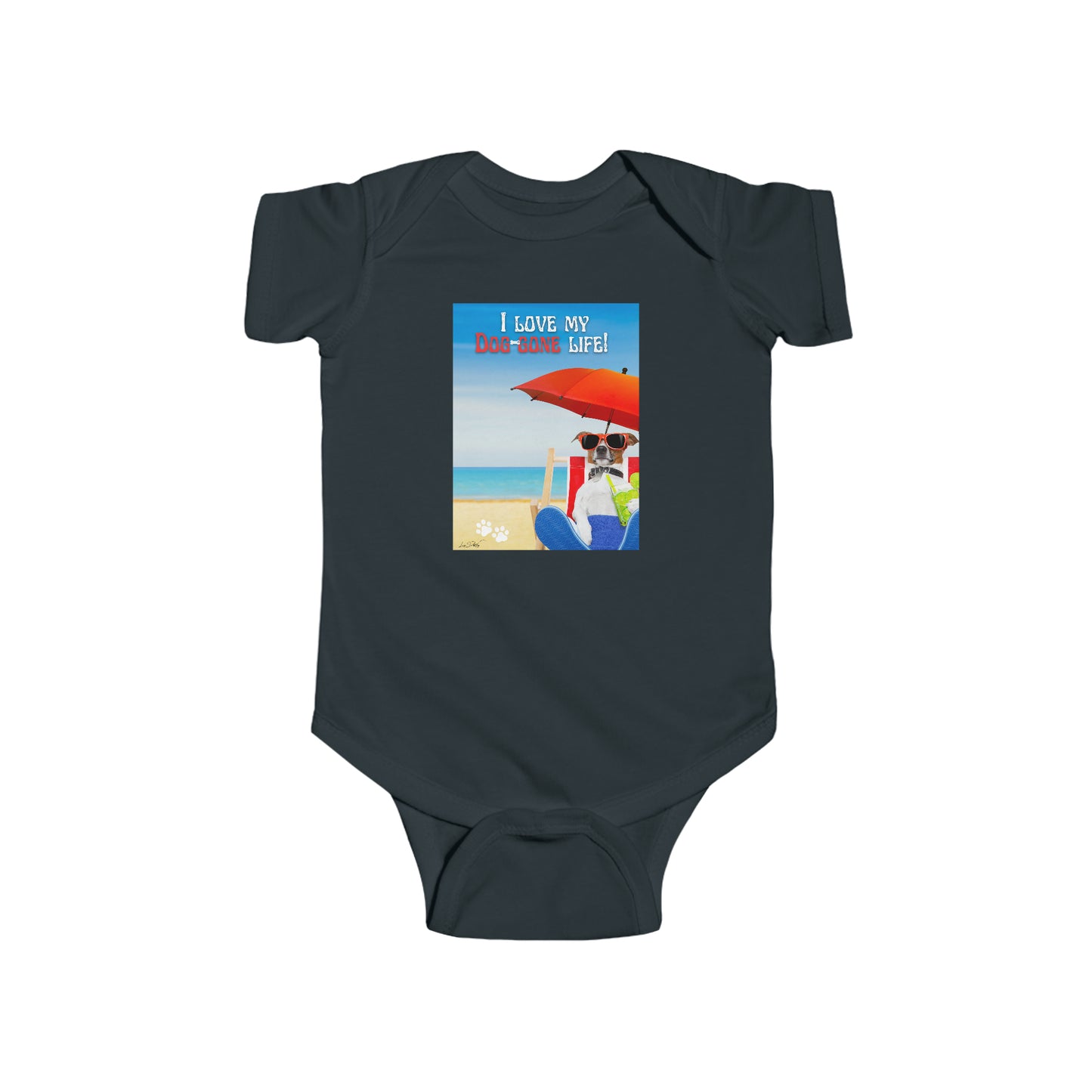 Infant (II Love My Dog-Gone Life) Jersey Bodysuit