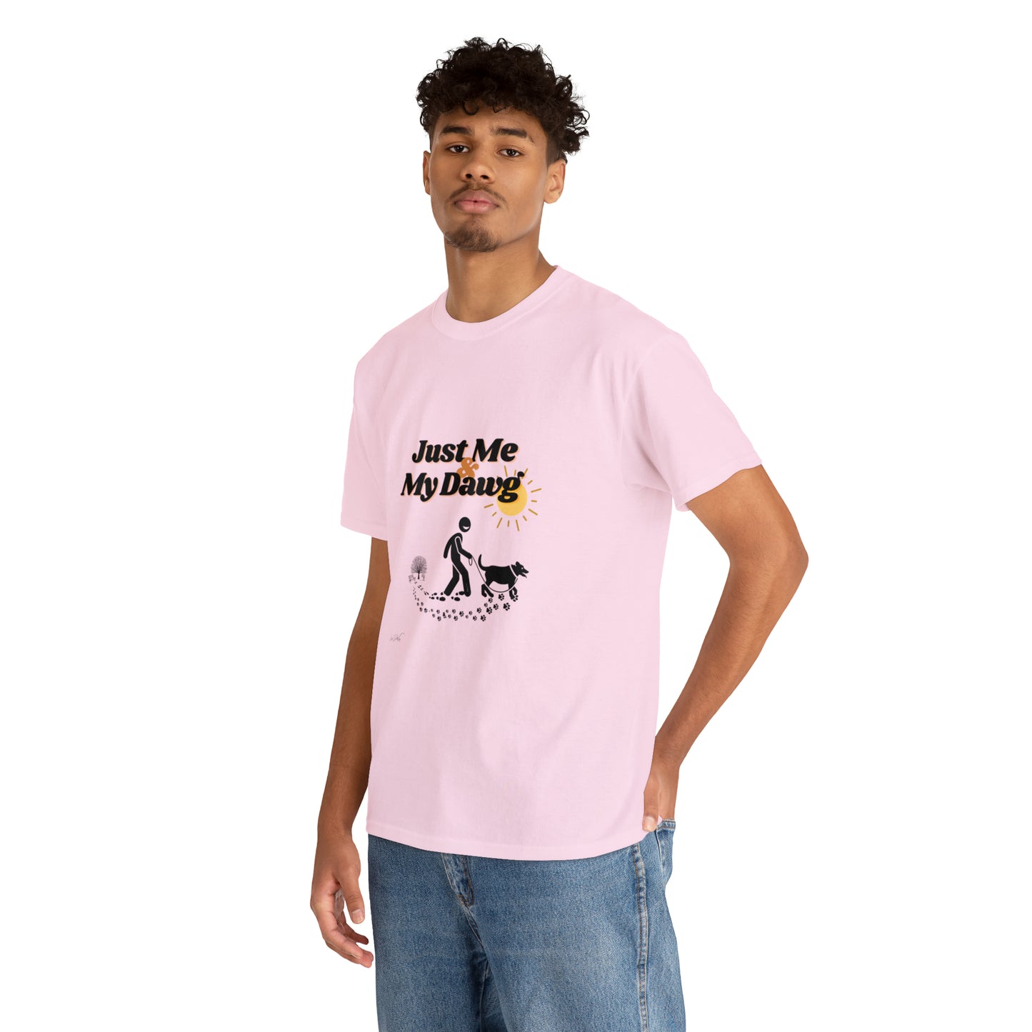 Men's (Just Me & My Dawg) Heavy Cotton Tee
