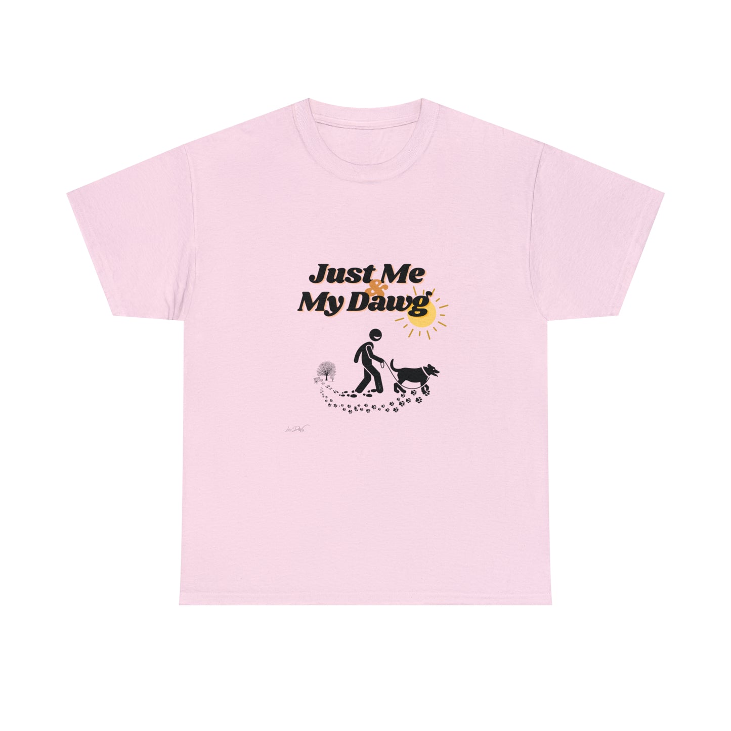 Men's (Just Me & My Dawg) Heavy Cotton Tee